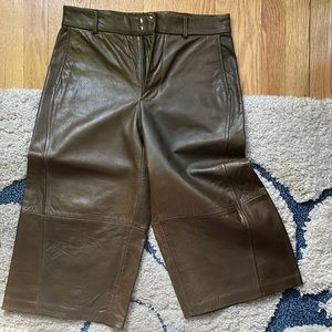 Leather Zara culottes